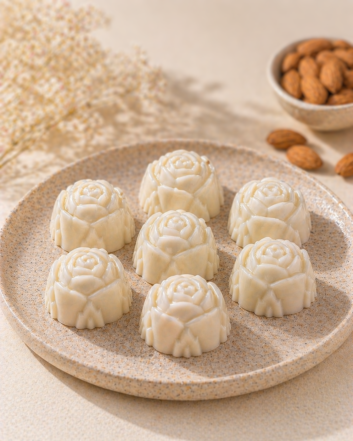 Fondant parfumé amande sucrée artisanal – cire fondante gourmande