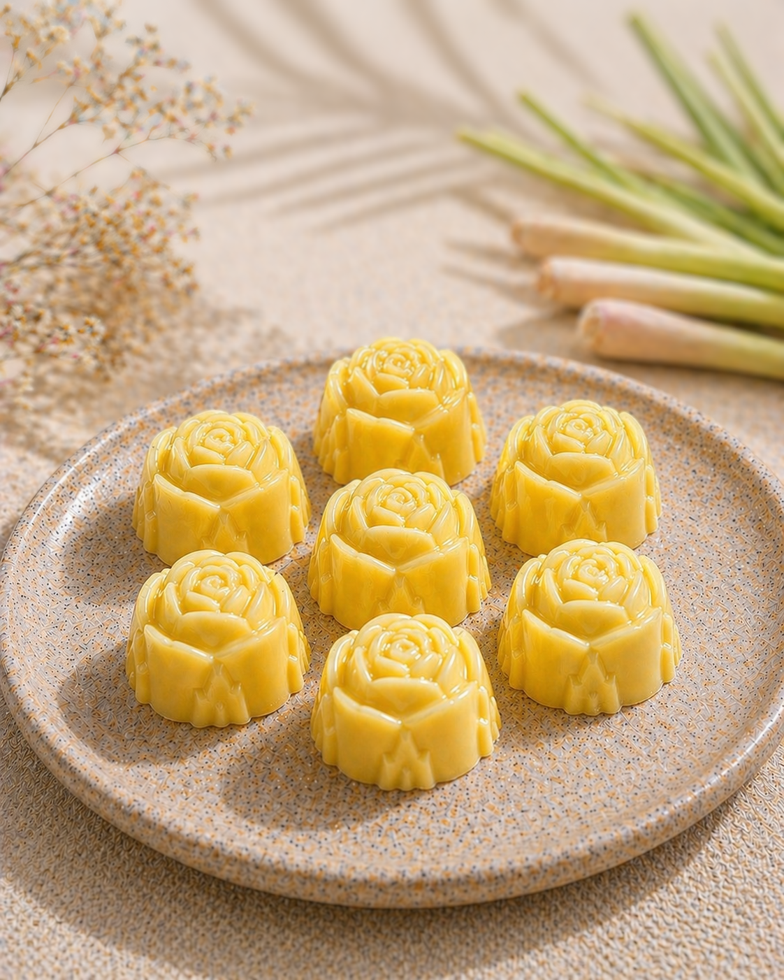 Fondant parfumé citronnelle artisanal – cire fondante notes fraîches