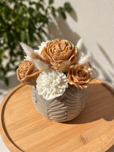 Bouquet parfumé à la Fleur de Coton - Décoration artisanale