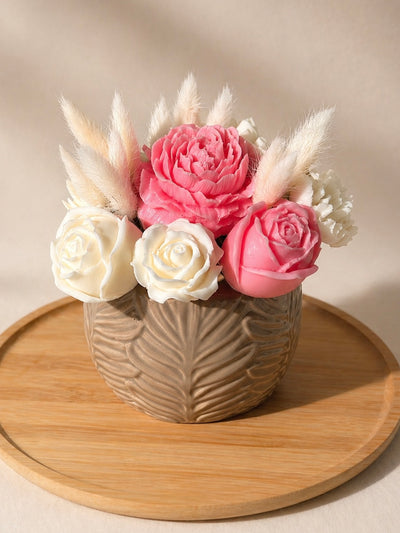 Bouquet parfumé à la rose artisanal – décoration florale fait main