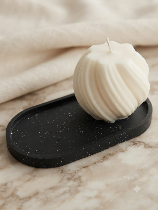 Bougie décorative spirale 270g - Les Merveilles de Mel